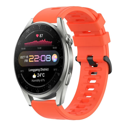 22MM Solid Color Soft Silicone Watch Band, For Huawei Watch 3 Pro, For Huawei GT2 Pro