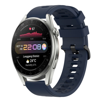 22MM Solid Color Soft Silicone Watch Band, For Huawei Watch 3 Pro, For Huawei GT2 Pro