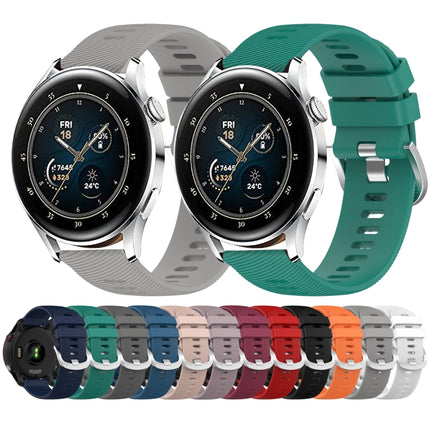 22MM Solid Color Soft Silicone Watch Band, For Huawei Watch 3 Pro, For Huawei GT2 Pro