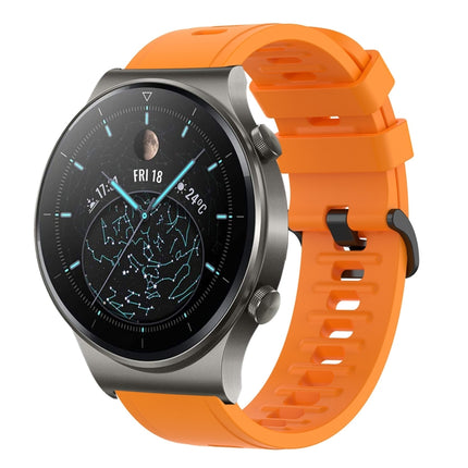 22MM Solid Color Soft Silicone Watch Band, For Huawei Watch 3 Pro, For Huawei GT2 Pro