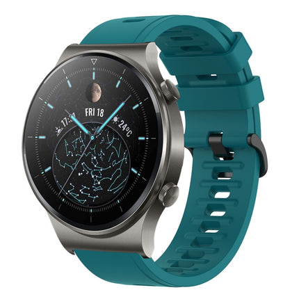 22MM Solid Color Soft Silicone Watch Band, For Huawei Watch 3 Pro, For Huawei GT2 Pro