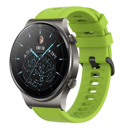 22MM Solid Color Soft Silicone Watch Band, For Huawei Watch 3 Pro, For Huawei GT2 Pro