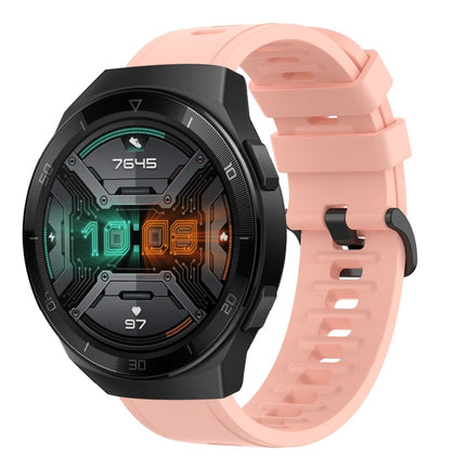 22MM Solid Color Soft Silicone Watch Band, For Huawei Watch GT 2E, For Huawei GT2 46mm