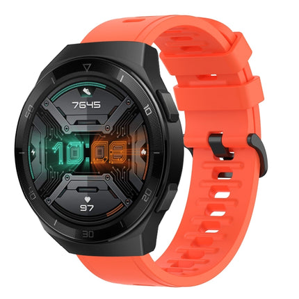 22MM Solid Color Soft Silicone Watch Band, For Huawei Watch GT 2E, For Huawei GT2 46mm