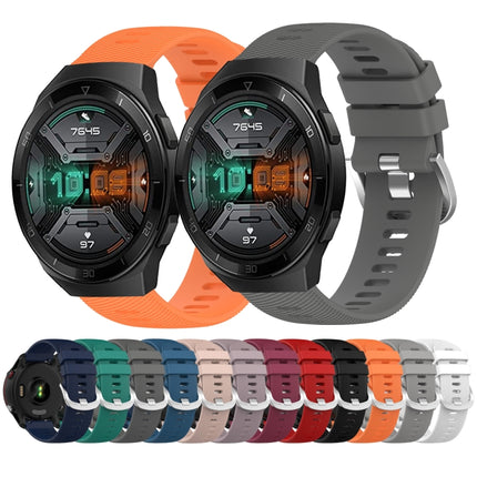 22MM Solid Color Soft Silicone Watch Band, For Huawei Watch GT 2E, For Huawei GT2 46mm
