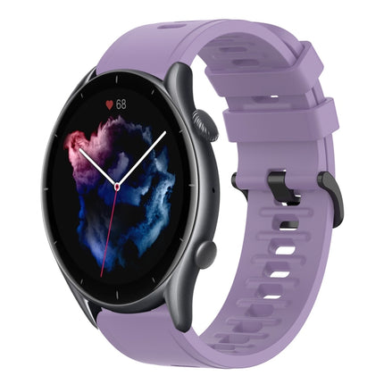 22mm Solid Color Soft Silicone Watch Band, For Amazfit GTR 3, For Amazfit GTR 3 Pro