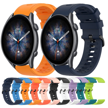22mm Solid Color Soft Silicone Watch Band, For Amazfit GTR 3, For Amazfit GTR 3 Pro