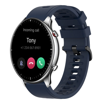 22mm Solid Color Soft Silicone Watch Band, For Amazfit GTR 2e, For Amazfit GTR 2
