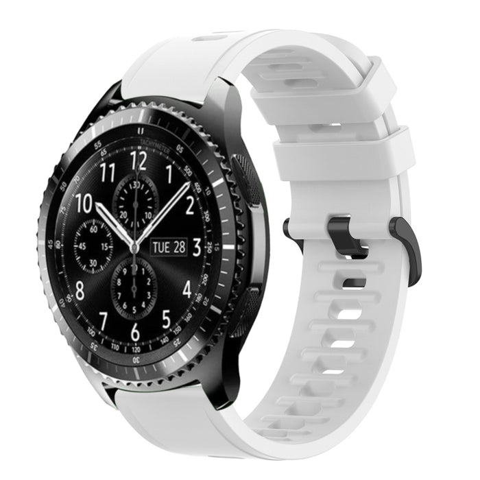 22mm Solid Color Soft Silicone Watch Band, For Samsung Gear S3 Classic, For Samsung Gear S3 Frontier