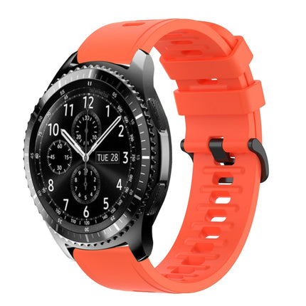 22mm Solid Color Soft Silicone Watch Band, For Samsung Gear S3 Classic, For Samsung Gear S3 Frontier