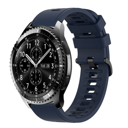 22mm Solid Color Soft Silicone Watch Band, For Samsung Gear S3 Classic, For Samsung Gear S3 Frontier