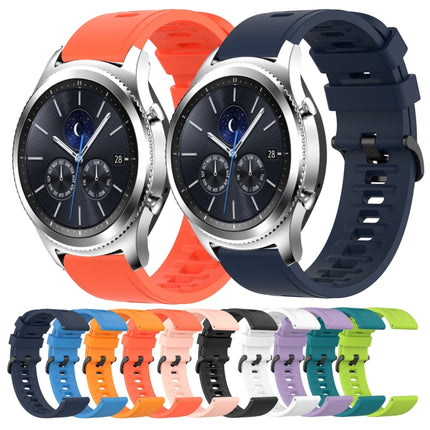 22mm Solid Color Soft Silicone Watch Band, For Samsung Gear S3 Classic, For Samsung Gear S3 Frontier