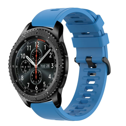 22mm Solid Color Soft Silicone Watch Band, For Samsung Gear S3 Classic, For Samsung Gear S3 Frontier
