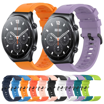 22mm Solid Color Soft Silicone Watch Band, For Xiaomi MI Watch S1, For Xiaomi MI Watch Color 2