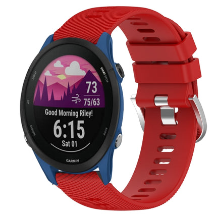 18mm Solid Color Silicone Watch Band, For Garmin Forerunner 255S, For Garmin Venu 2S