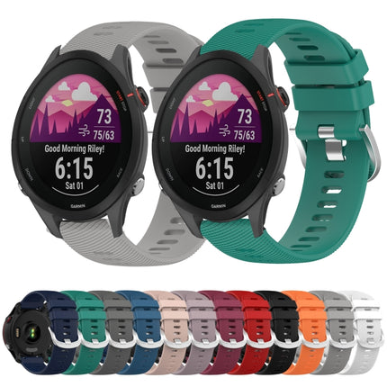 18mm Solid Color Silicone Watch Band, For Garmin Forerunner 255S, For Garmin Venu 2S