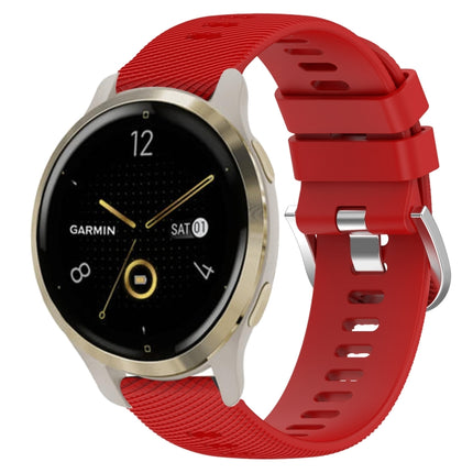 18mm Solid Color Silicone Watch Band, For Garmin Forerunner 255S, For Garmin Venu 2S