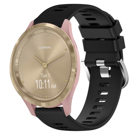 18mm Solid Color Silicone Watch Band, For Garmin Vivomove 3S, For Garmin Vivoactive 4S