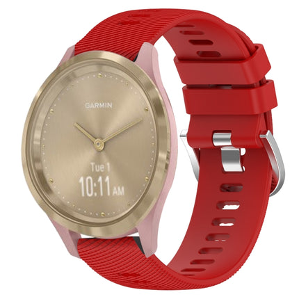 18mm Solid Color Silicone Watch Band, For Garmin Vivomove 3S, For Garmin Vivoactive 4S