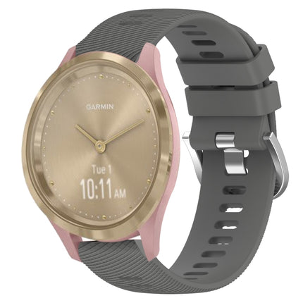 18mm Solid Color Silicone Watch Band, For Garmin Vivomove 3S, For Garmin Vivoactive 4S