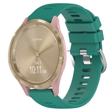 18mm Solid Color Silicone Watch Band, For Garmin Vivomove 3S, For Garmin Vivoactive 4S