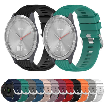 18mm Solid Color Silicone Watch Band, For Garmin Vivomove 3S, For Garmin Vivoactive 4S