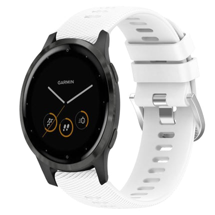 18mm Solid Color Silicone Watch Band, For Garmin Vivomove 3S, For Garmin Vivoactive 4S