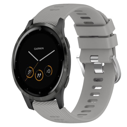 18mm Solid Color Silicone Watch Band, For Garmin Vivomove 3S, For Garmin Vivoactive 4S