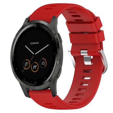 18mm Solid Color Silicone Watch Band, For Garmin Vivomove 3S, For Garmin Vivoactive 4S