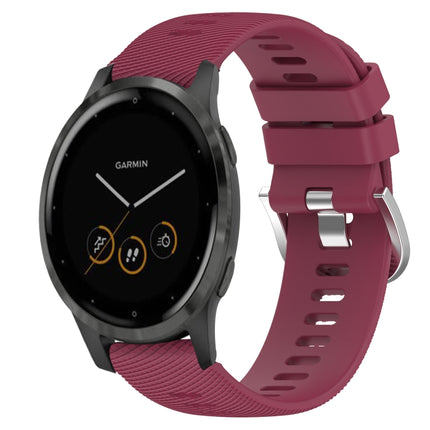 18mm Solid Color Silicone Watch Band, For Garmin Vivomove 3S, For Garmin Vivoactive 4S