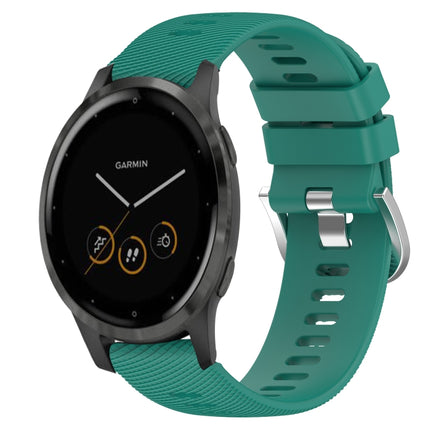 18mm Solid Color Silicone Watch Band, For Garmin Vivomove 3S, For Garmin Vivoactive 4S