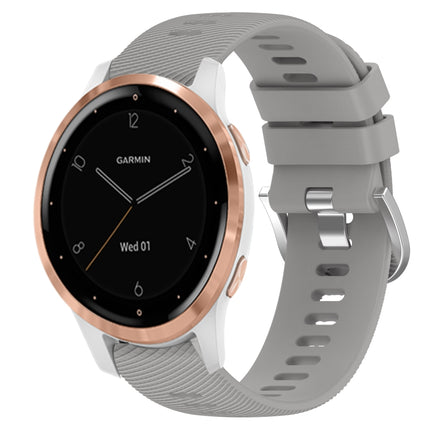 18mm Solid Color Silicone Watch Band, For Garminmove3S, For GarminActive S
