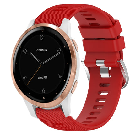 18mm Solid Color Silicone Watch Band, For Garminmove3S, For GarminActive S
