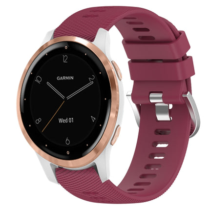 18mm Solid Color Silicone Watch Band, For Garminmove3S, For GarminActive S