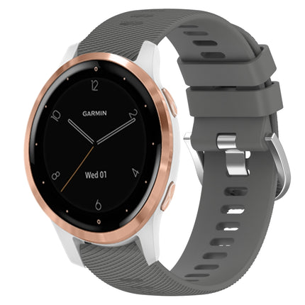 18mm Solid Color Silicone Watch Band, For Garminmove3S, For GarminActive S
