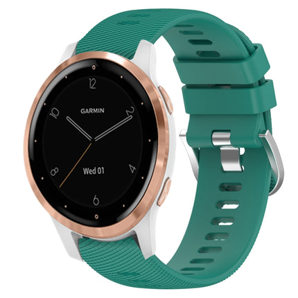 18mm Solid Color Silicone Watch Band, For Garminmove3S, For GarminActive S