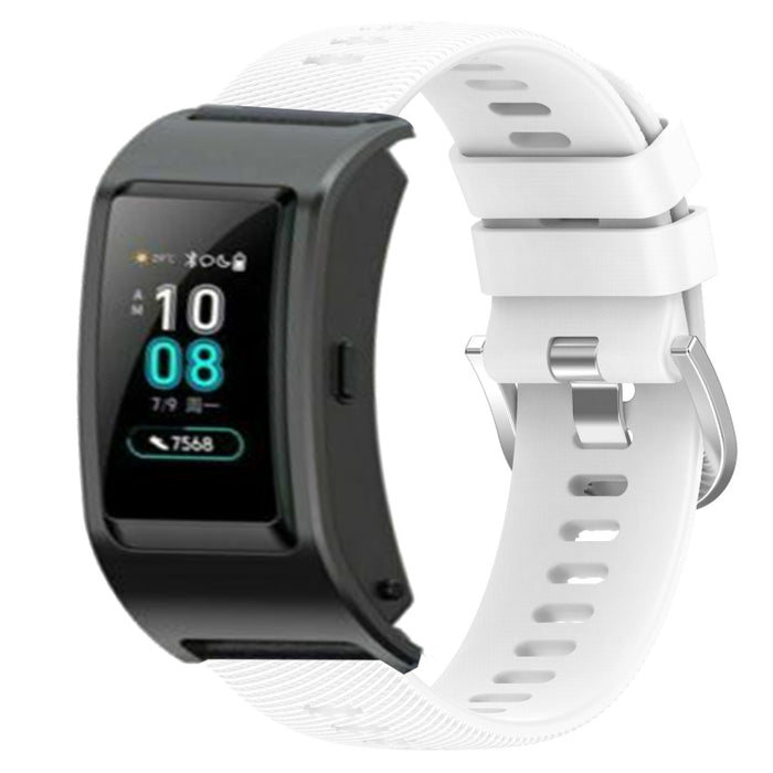 18mm Solid Color Silicone Watch Band, For Huawei Band B5, For Honor S1