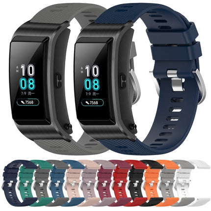 18mm Solid Color Silicone Watch Band, For Huawei Band B5, For Honor S1