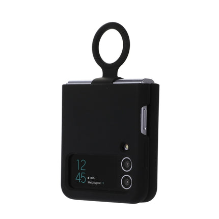 Silicone Integrated Ring Buckle Phone Case, For Samsung Galaxy Flip 4, For Samsung Galaxy Flip 3