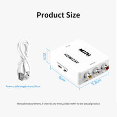 JSM Mini Size HD 1080P HDMI to AV / CVBS Video Converter Adapter, HDMI to AV / CVBS