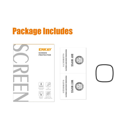 For Fitbit Versa 4 / Sense 2 ENKAY 3D Full Coverage Soft PC Edge + PMMA HD Screen Protector Film, 1 PCS, 2 PCS, 5 PCS, 10 PCS