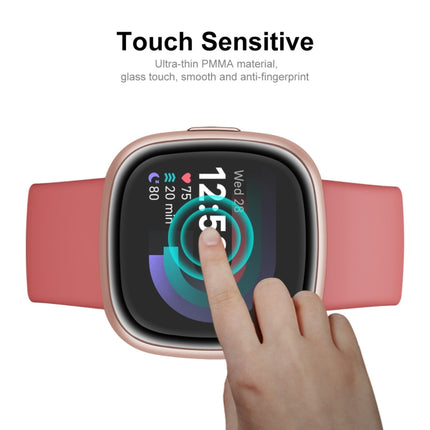 For Fitbit Versa 4 / Sense 2 ENKAY 3D Full Coverage Soft PC Edge + PMMA HD Screen Protector Film, 1 PCS, 2 PCS, 5 PCS, 10 PCS