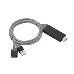 1080P HDMI Cables Adapter USB to HDTV Cable, Dongle USB Male + USB Female to HDMI Male 1080P HDTV Mirroring Cable for Phone/Pad and More Steaming Sharing