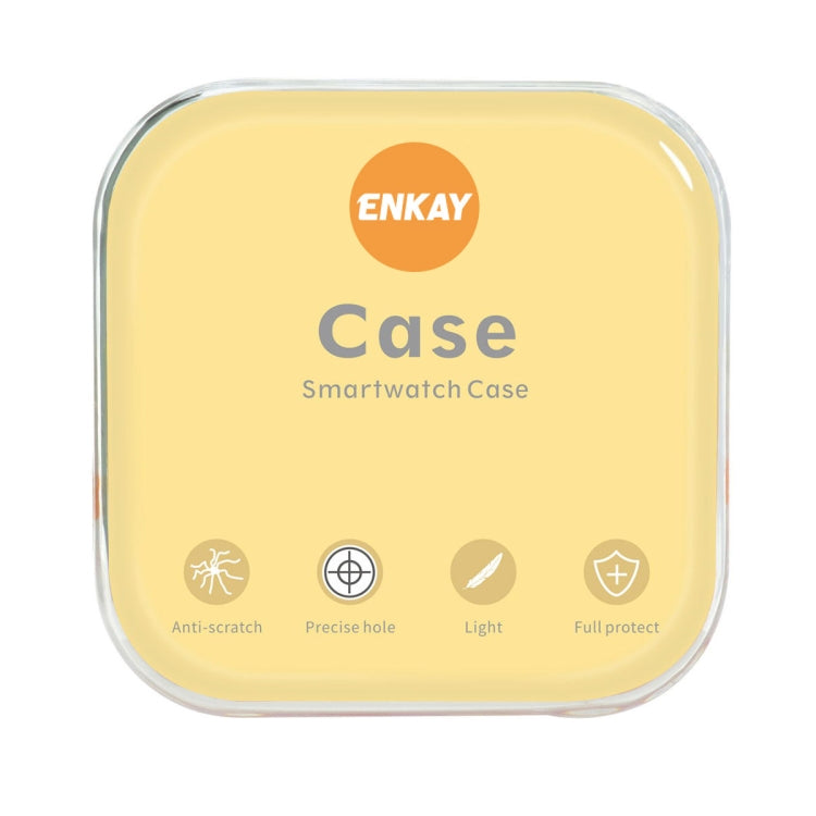 For Apple Watch Ultra / Ultra 2 49mm ENKAY 2 in 1 PC Case + Full Coverage 9H Tempered Glass Film