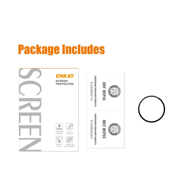 For Samsung Galaxy Watch5 40mm ENKAY 9H Full Cover Tempered Glass Watch Film, 1 PCS, 2 PCS, 5 PCS, 10 PCS
