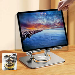 2026 Folding Adjustable Height Ergonomic 360 Rotation CNC Aluminum Desk Laptop Stand, 2026