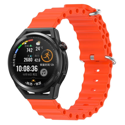22mm Ocean Style Silicone Solid Color Watch Band, For Huawei Watch GT Runner, For Huawei Watch 3