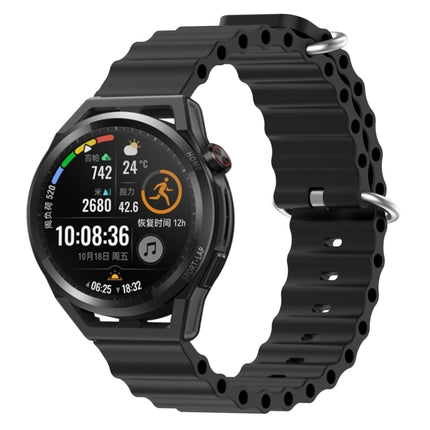 22mm Ocean Style Silicone Solid Color Watch Band, For Huawei Watch GT Runner, For Huawei Watch 3