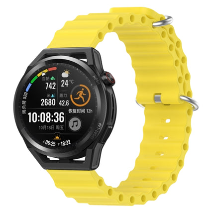 22mm Ocean Style Silicone Solid Color Watch Band, For Huawei Watch GT Runner, For Huawei Watch 3