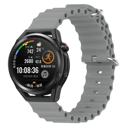 22mm Ocean Style Silicone Solid Color Watch Band, For Huawei Watch GT Runner, For Huawei Watch 3